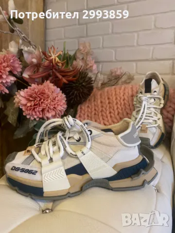 сникърси Долче и Габана 37*D&G Colour Block Lace-Up Sneakers, снимка 14 - Маратонки - 44871955