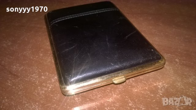 v.h germany-gold табакера с кожени страници-внос франция, снимка 8 - Колекции - 28186380