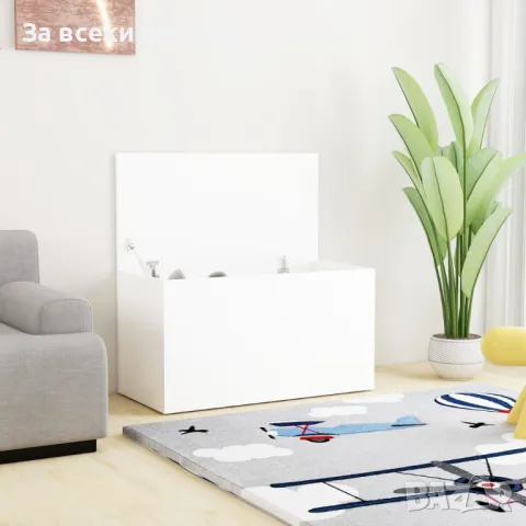 Шкаф за съхранение, бял, 84x42x46 см, ПДЧ Код P201, снимка 8 - Шкафове - 49458104