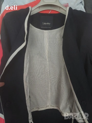 Max Mara Original Size M 100% Лен Ново манто, снимка 4 - Палта, манта - 51284818