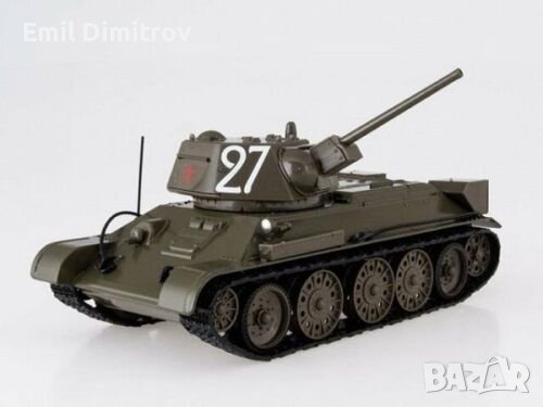 Умален модел на танк Т-34-76 в мащаб 1:43, снимка 3 - Колекции - 43262251