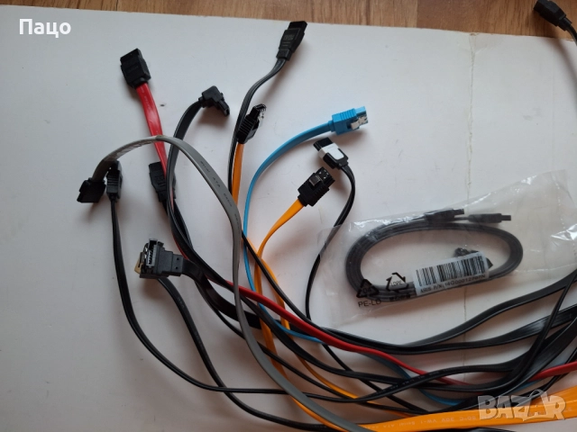 Кабели Sata за харддиск 3,5" или 2,5" sata интерфейс НАД 10 БРОЯ, снимка 6 - Кабели и адаптери - 52897619