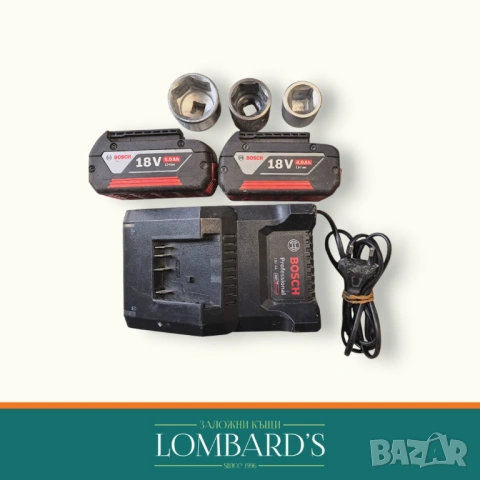 Гайковерт Bosch GDS 18V-1000, N: 3157098, снимка 4 - Винтоверти - 53316703