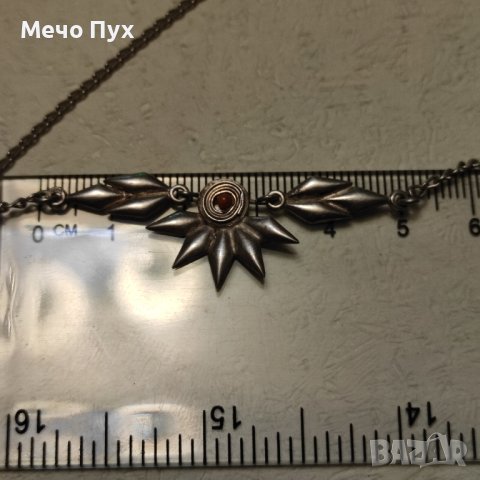 Сребърно колие (229), снимка 7 - Колиета, медальони, синджири - 43385657