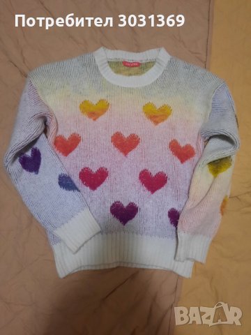 Дамски цветен пуловер , снимка 4 - Блузи с дълъг ръкав и пуловери - 43766821