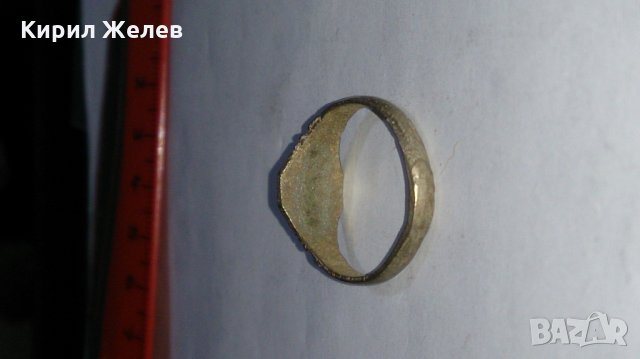 Стар пръстен над стогодишен сачан - 73561, снимка 4 - Антикварни и старинни предмети - 28993449
