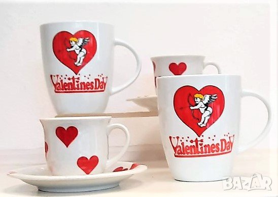 Комплект кафе за двама със сърца, снимка 4 - Романтични подаръци - 35643699