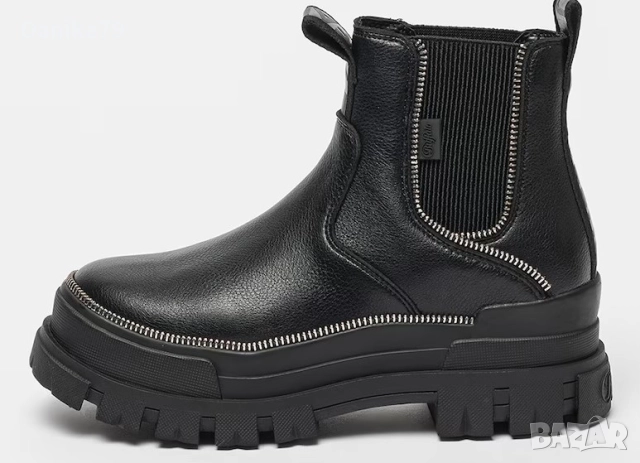 Buffalo - Боти от еко кожа с масивна подметка, снимка 2 - Дамски боти - 52395460