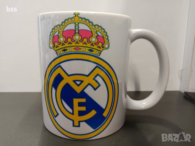 Бяла порцеланова чаша на Реал Мадрид / Real Madrid, снимка 3 - Чаши - 37013600