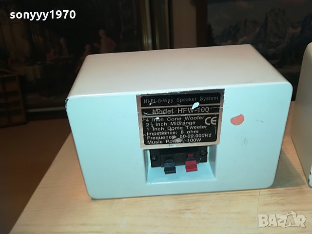 rto hfw-100 hifi-2x100w-19х12х12см-2бр тонколони, снимка 5 - Тонколони - 28324025