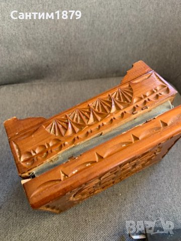 Красива дървена кутия за бижута-10, снимка 2 - Антикварни и старинни предмети - 43986512
