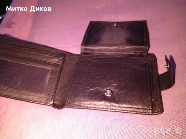 Портфейл Х №9 естествена кожа 115х90мм, снимка 7 - Портфейли, портмонета - 52905436