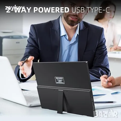 Wstirhy 15,6-инчов FHD 1080P IPS преносим сензорен екран Преносим сензорен екран с USB, снимка 5 - Монитори - 49872583