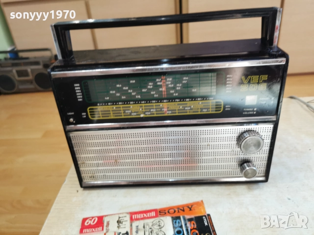 VEF 206+ORIGINAL ADAPTER 220V 2912251619, снимка 9 - Радиокасетофони, транзистори - 52928814
