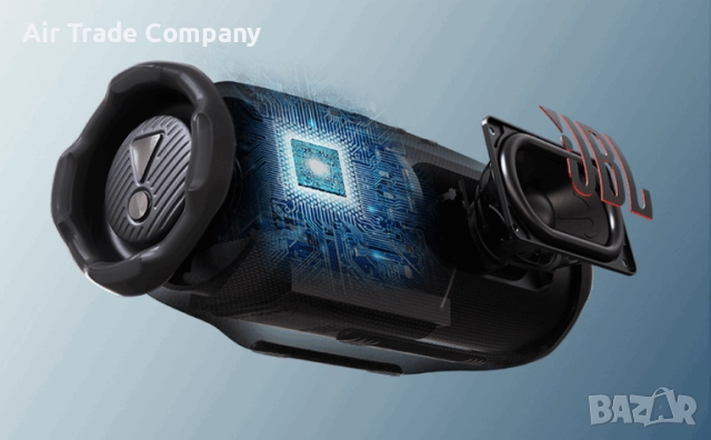 Преносима тонколона JBL Charge 6 Bluetooth Wireless Speaker, черна, снимка 12 - Bluetooth тонколони - 52520013