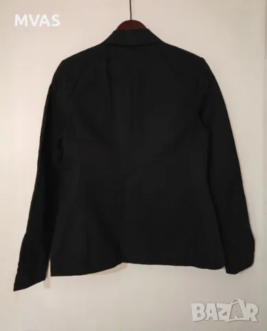 Ново ленено дамско черно сако М размер, снимка 2 - Сака - 49414055