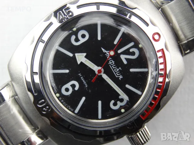 ВОСТОК АМФИБИЯ АВТОМАТИЧЕН ref: 090913, снимка 11 - Мъжки - 43232652