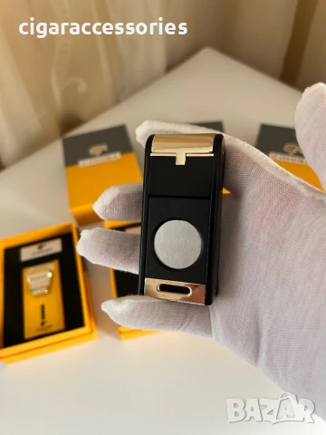 Запалка Cohiba с вградена резачка и пънч – 2 пламъка, снимка 7 - Запалки - 50898652