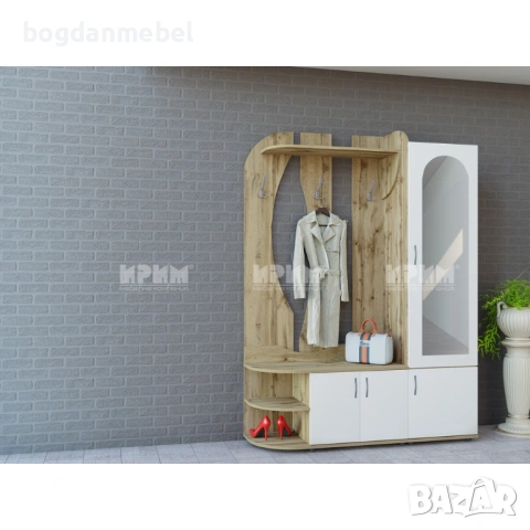 Портманто Mod 4037, Дъб дакота и бяло гладко