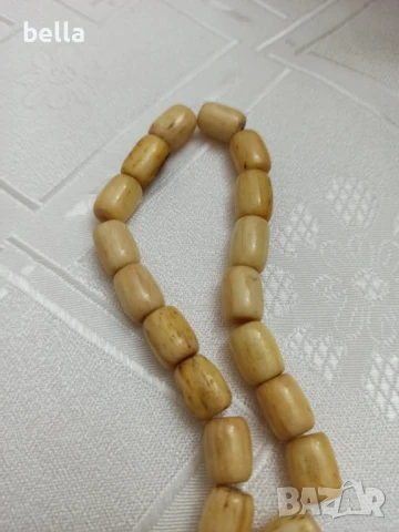 Броеница камилска кост -21 зърна без попа.Цена 150 лв, снимка 2 - Други ценни предмети - 50448735