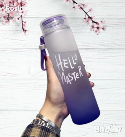 500 мл градиентна цветна бутилка за вода, снимка 3 - Буркани, бутилки и капачки - 52103479