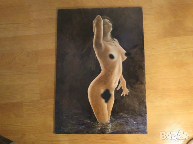 Картина, еротика  Жадуване, Страст, копнеж и очакване на лунна светлина  в една картина 18 + , снимка 4 - Картини - 32362164