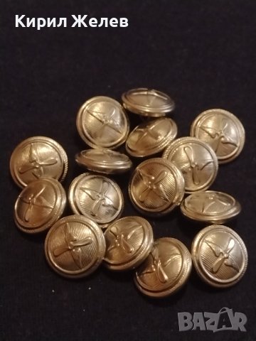 Лот стари военни копчета 15 броя от соца за КОЛЕКЦИЯ ДЕКОРАЦИЯ 40898, снимка 1 - Антикварни и старинни предмети - 43264272