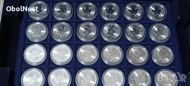 1 oz Инвестиционно Сребро Canadian Maple Leaf / Кленов лист - 2022 (9999), снимка 3 - Нумизматика и бонистика - 52407545