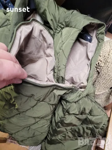 дълго зелено яке+ грейка, 2 в 1- М размер., снимка 4 - Якета - 47836548