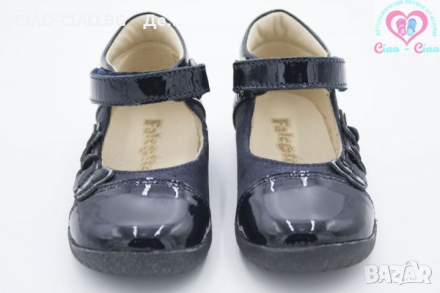 №18, -82% Официални обувки за момиче в тъмно синьо с 3 пеперудки, снимка 3 - Бебешки обувки - 28294795