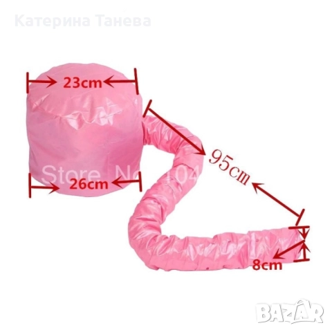 Шапка с тръба за горещ въздух за изсушаване на коса и правене на прическа, снимка 2 - Други стоки за дома - 49228358