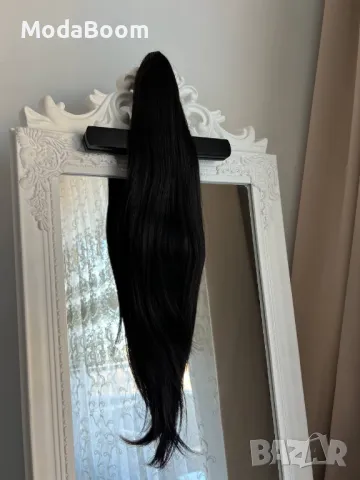 Черна дамска перука , снимка 2 - Други - 48589453