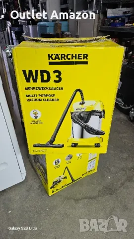 ПРАХОСМУКАЧКА KARCHER WD 3 stainless steel, снимка 4 - Прахосмукачки - 49096788
