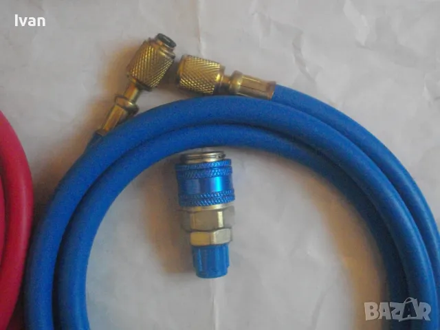 НОВ Комплект МАНОМЕТРИ ЗА ЗАРЕЖДАНЕ С ФРЕОН на автоклиматици проверка и тест МАНОМЕТРИЧЕН БЛОК , снимка 10 - Други инструменти - 47614114