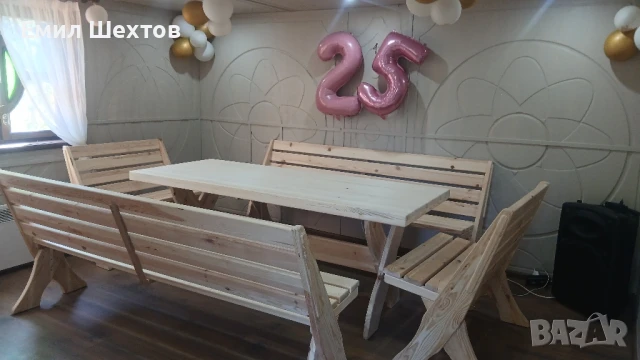 БАВАРСКИ КОМПЛЕКТ ОТ МАСИВ, снимка 6 - Маси - 51101158