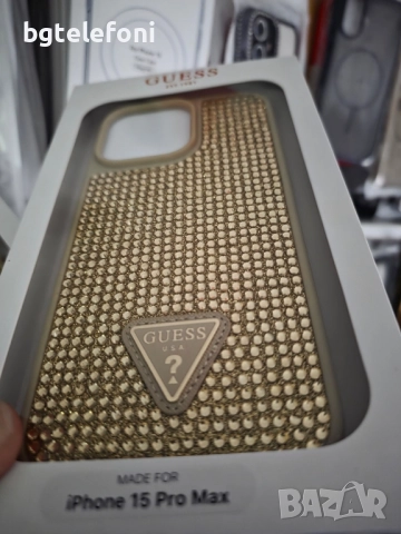 Промо!!! GUESS гърбове за iPhone 15 Pro , 15 Pro Max, снимка 9 - Калъфи, кейсове - 51840965