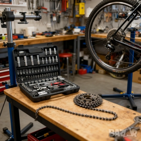 Гедоре 94 Части Инструменти Комплект - 1/2 и 1/4, Вложки, Накрайници, Отвертка, Тресчотка, Адаптори!, снимка 6 - Гедорета - 52937328