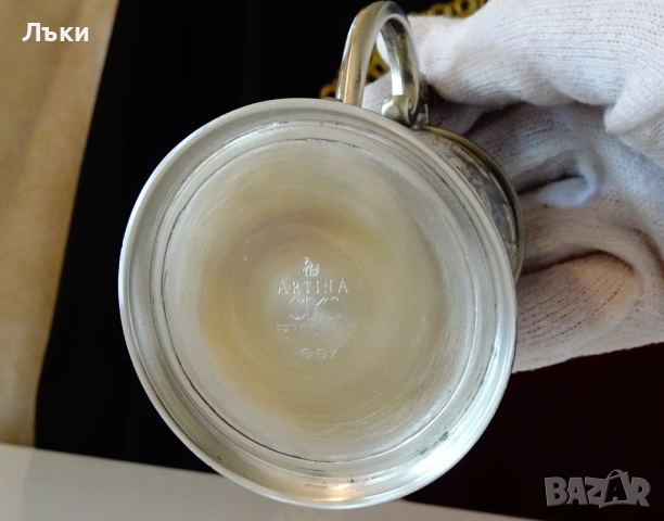 Калаена халба с картини Оран,Сеитба,Жътва. , снимка 10 - Антикварни и старинни предмети - 52203706