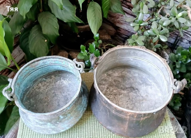 Бакърени котлета/менчета 2/3 л, снимка 5 - Антикварни и старинни предмети - 51294522