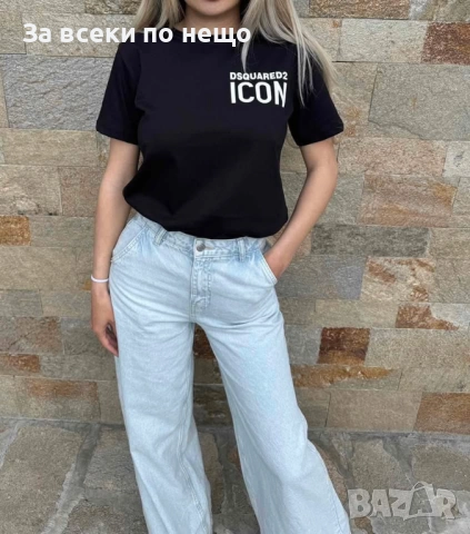 Icon DSQUARED2 Унисекс Тениска👚👕Дамска Тениска Айкън Дискуаред2 👕Мъжка Тениска Код LFS577, снимка 2 - Тениски - 51834972