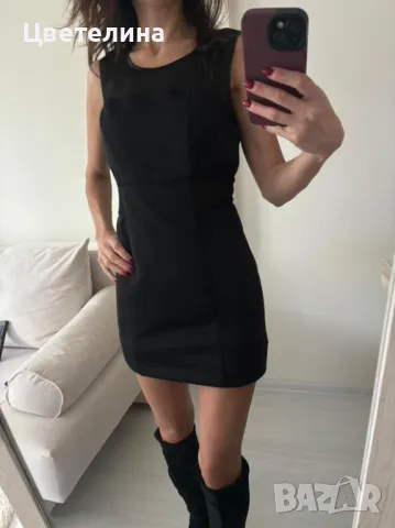 Черна рокля XS , снимка 4 - Рокли - 48022911