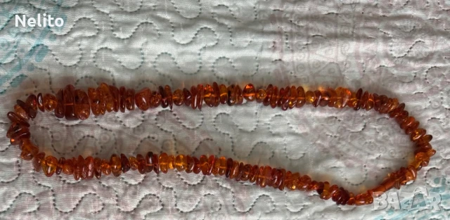 Натурален кехлибарен наниз / гердан – Балтийски кехлибар, снимка 2 - Колиета, медальони, синджири - 50494444