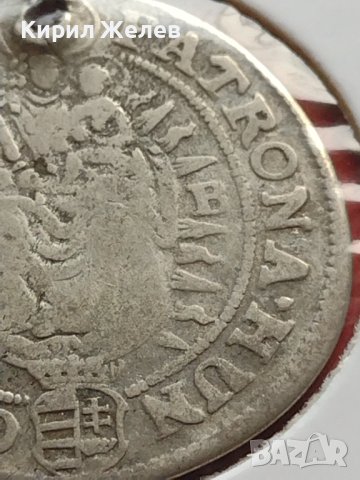 Сребърна монета 15 кройцера Леополд първи Кремниц Унгария 13681, снимка 11 - Нумизматика и бонистика - 42987579