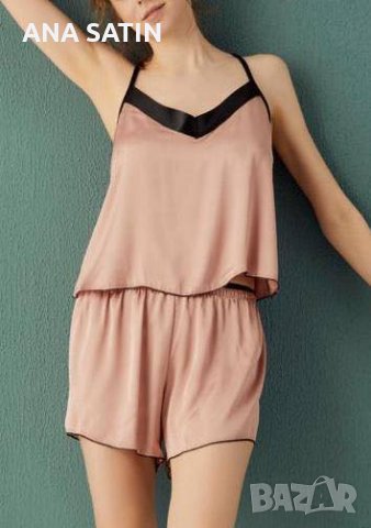 Висококачествено Дамско Бельо от Сатен от Две Части - Различни Цветове, снимка 2 - Бельо - 33411460