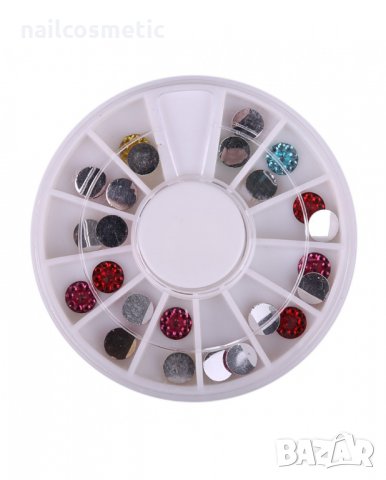 24 бр. многоъгълни камъчета/бижута, снимка 2 - Продукти за маникюр - 18472672