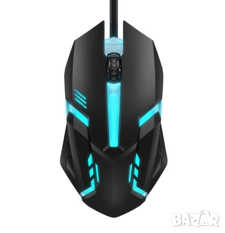 Геймърска мишка 1TECH X1, RGB, Оптична, Черен