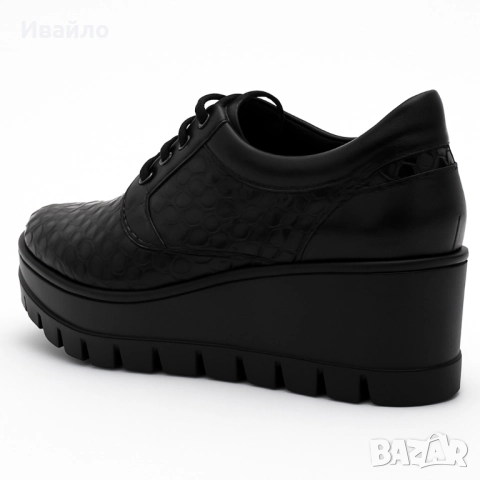Дамски обувки от естествена кожа на платформа, снимка 5 - Дамски ежедневни обувки - 52096188
