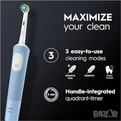 Електрическа четка за зъби Oral-B Vitality Pro чисто Не Разпечатана, снимка 3 - Други - 53307263