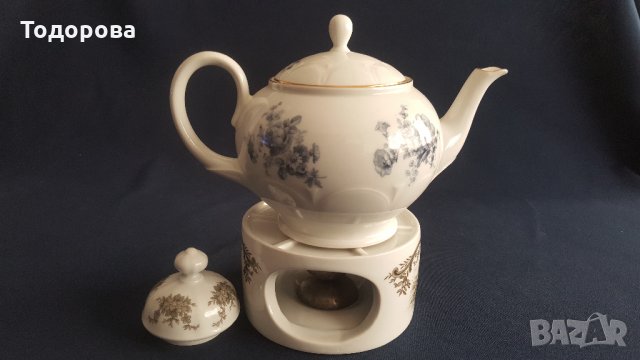 Стара порцеланова трапезна подгряваща стойка - Бавария, снимка 6 - Антикварни и старинни предмети - 32854199