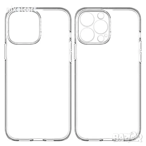 Силиконов калъф за iPhone 15 Pro Max, 2mm, Прозрачен, снимка 1 - Калъфи, кейсове - 47901933